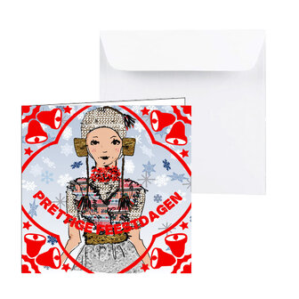 Zeeuwse Kerstkaart &ndash; Meisje in de Sneeuw