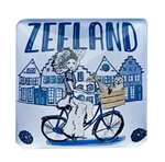 Magneet Delfts blauw fiets Magneet Delfts blauw fiets