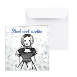 10 102 Condoleance kaart Zeeuws meisje in grijs 10 102 Condoleance kaart Zeeuws meisje in grijs