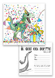 Uitnodiging Dinofeest 10 stuks Uitnodiging Dinofeest 10 stuks