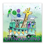 Uitnodiging junglefeest 10 stuks Uitnodiging junglefeest 10 stuks
