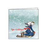 10 306 Zeeuwse kerstkaart meisje op slee 10 306 Zeeuwse kerstkaart meisje op slee