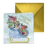 30 355 Kerstkaart vintage arrenslee 30 355 Kerstkaart vintage arrenslee