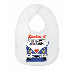 Baby slabbetjes blauwe bus