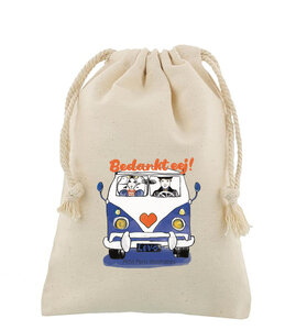 Cadeauzakje met babbelaar Bedankt Eej