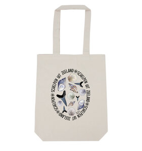 Tote bag schelpen uit Zeeland